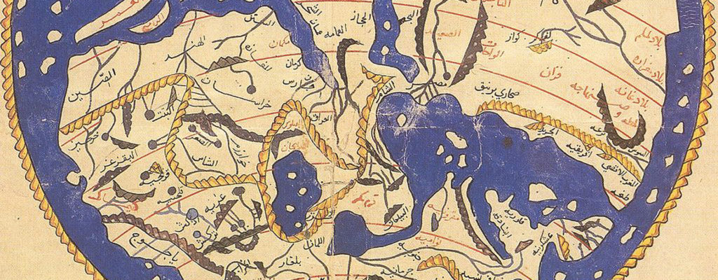 REACH 1154 world map by Moroccan cartographer al-Idrisi for King Roger of Sicily