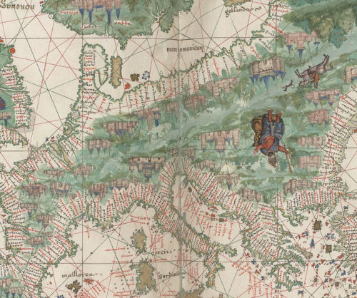 Europe and Northern Africa Portolan Atlas 1547