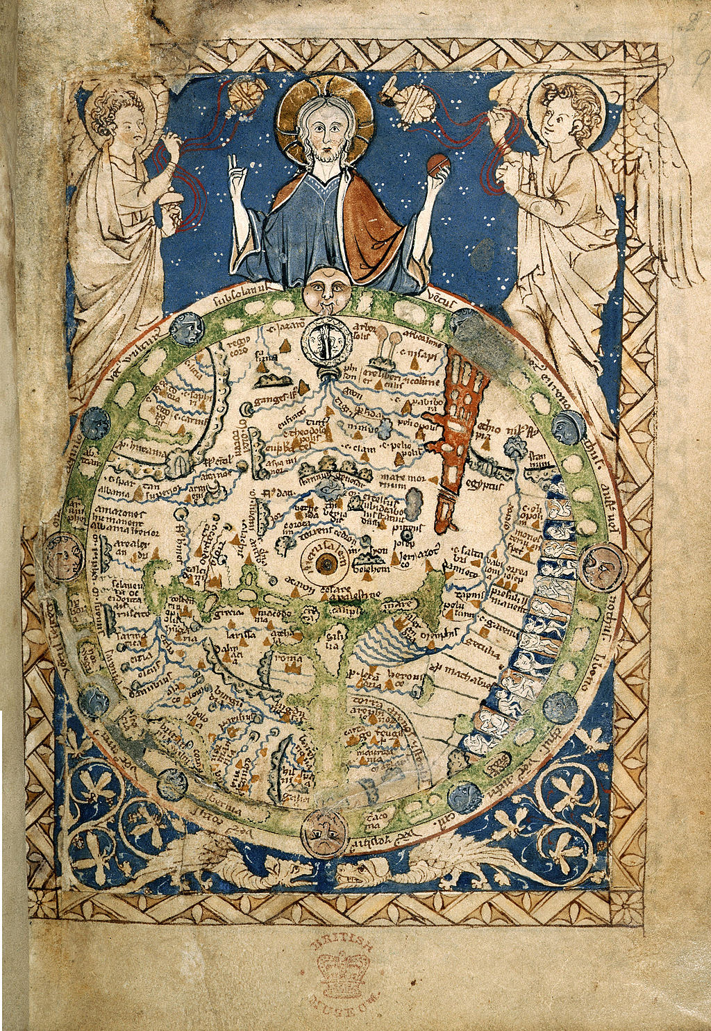 Psalter World Map, c.1265