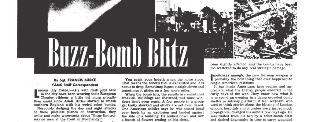 Buzz Bombs Blitz Article