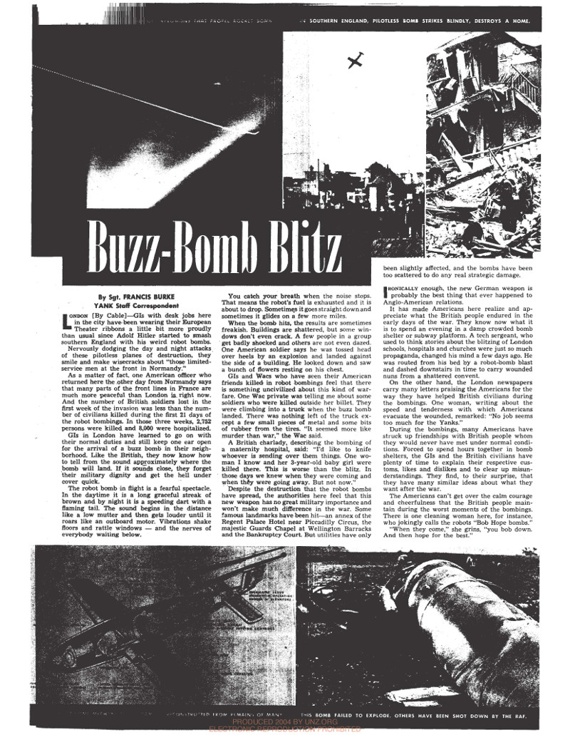 “Buzz-Bomb Blitz”