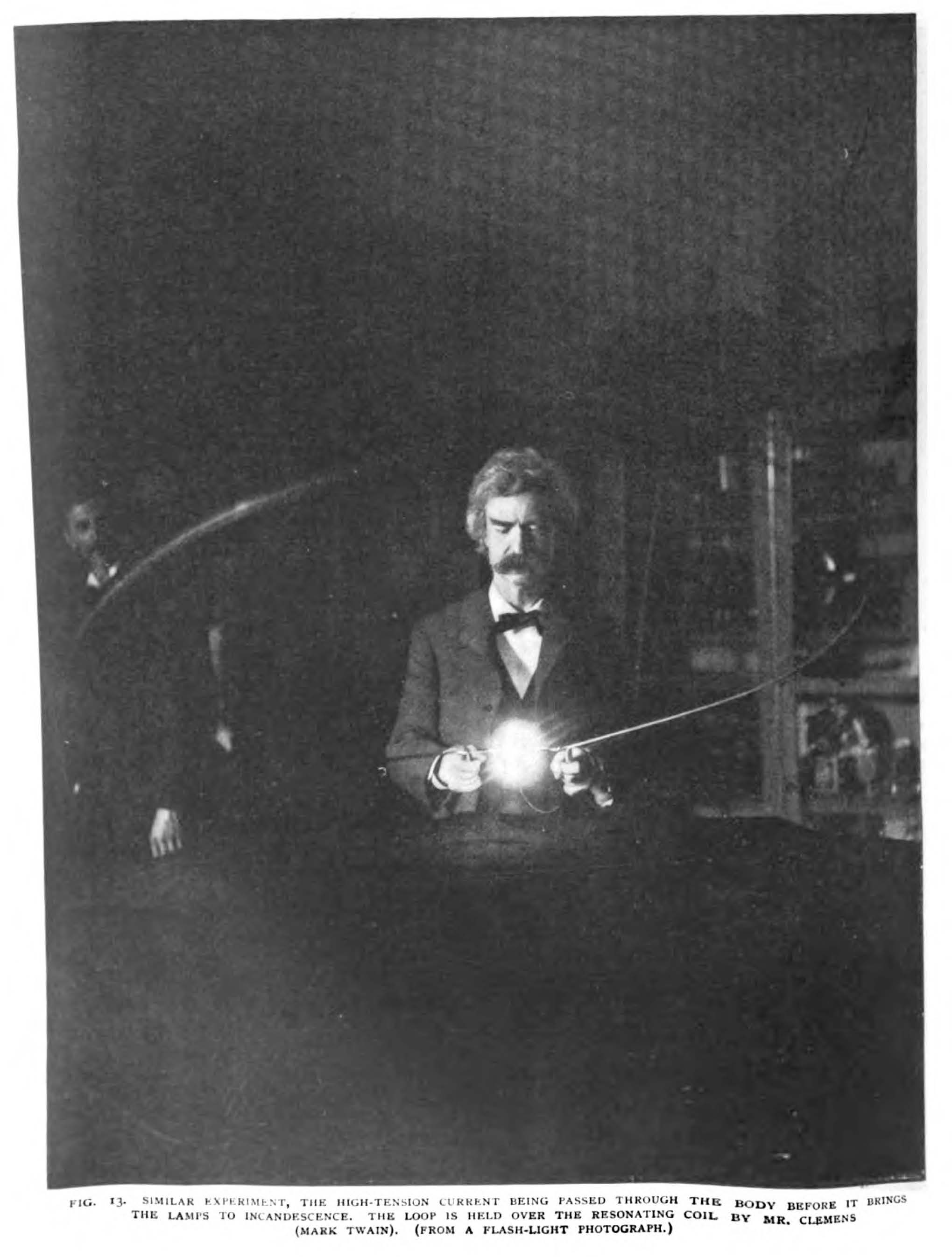 Mark Twain in Nikola Tesla’s Lab