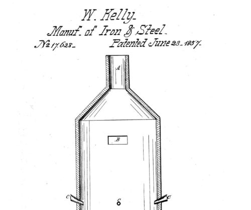 William Kelly – US Patent #17,628, June 23, 1857, “Manuf. of Iron & Steel”