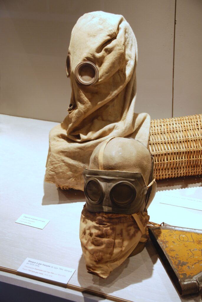 "Safety Hoods" (popularly known as gas masks) as used in World War I